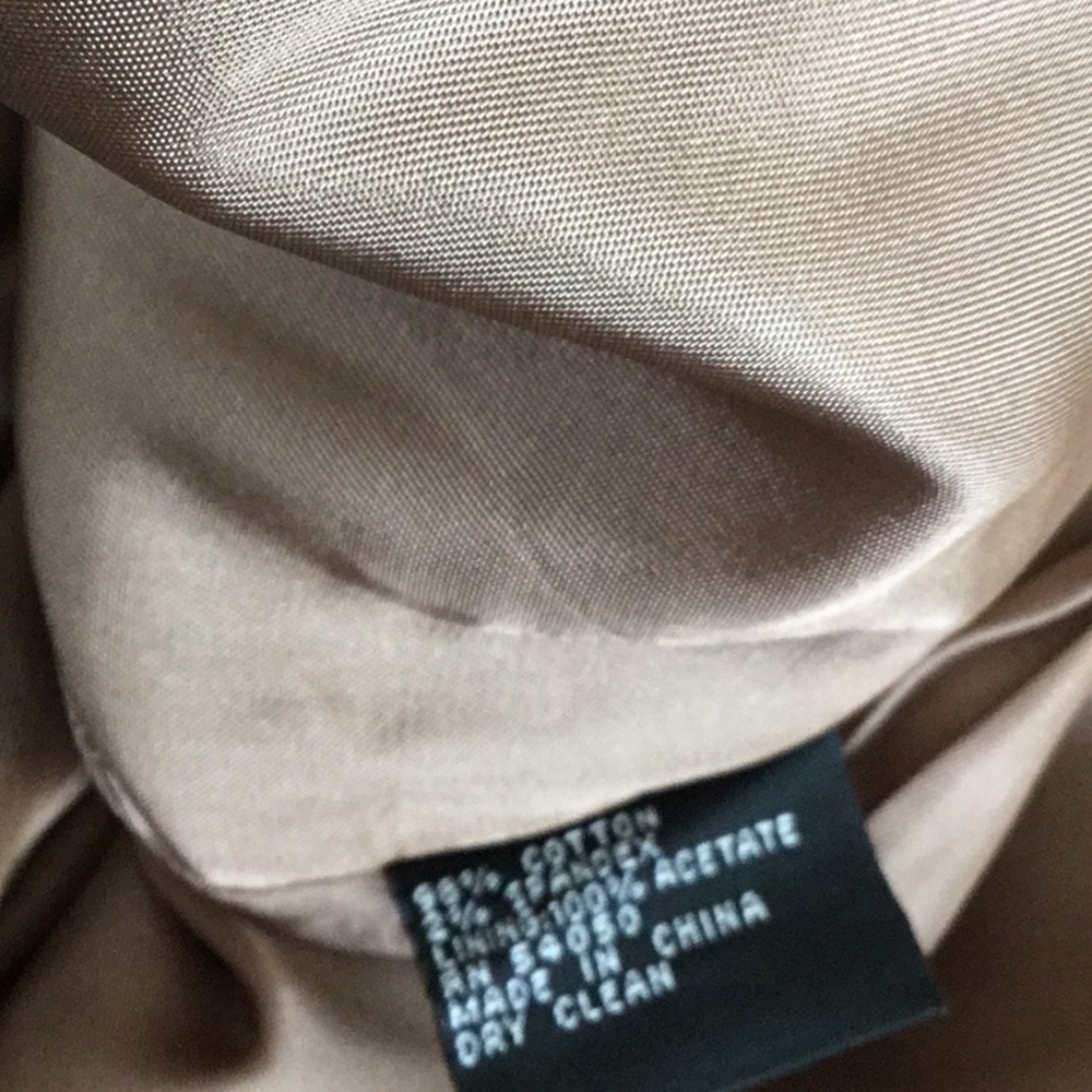 Albert Nipon Tan Short sleeve dress $60 Size 8 - Picture 8 of 8